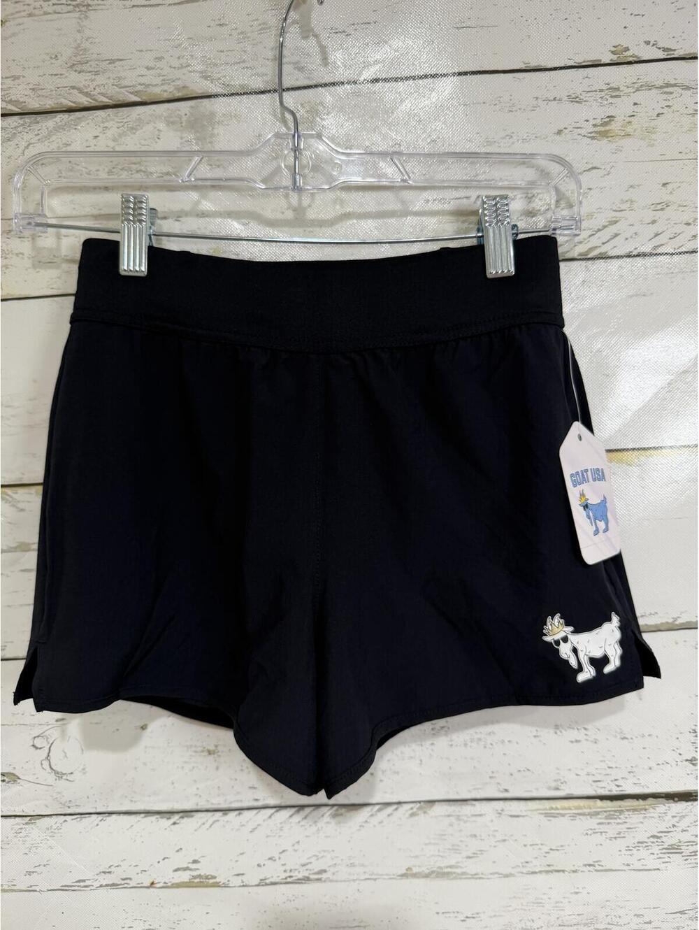 Goat USA Black Running Shorts NWT Youth Large